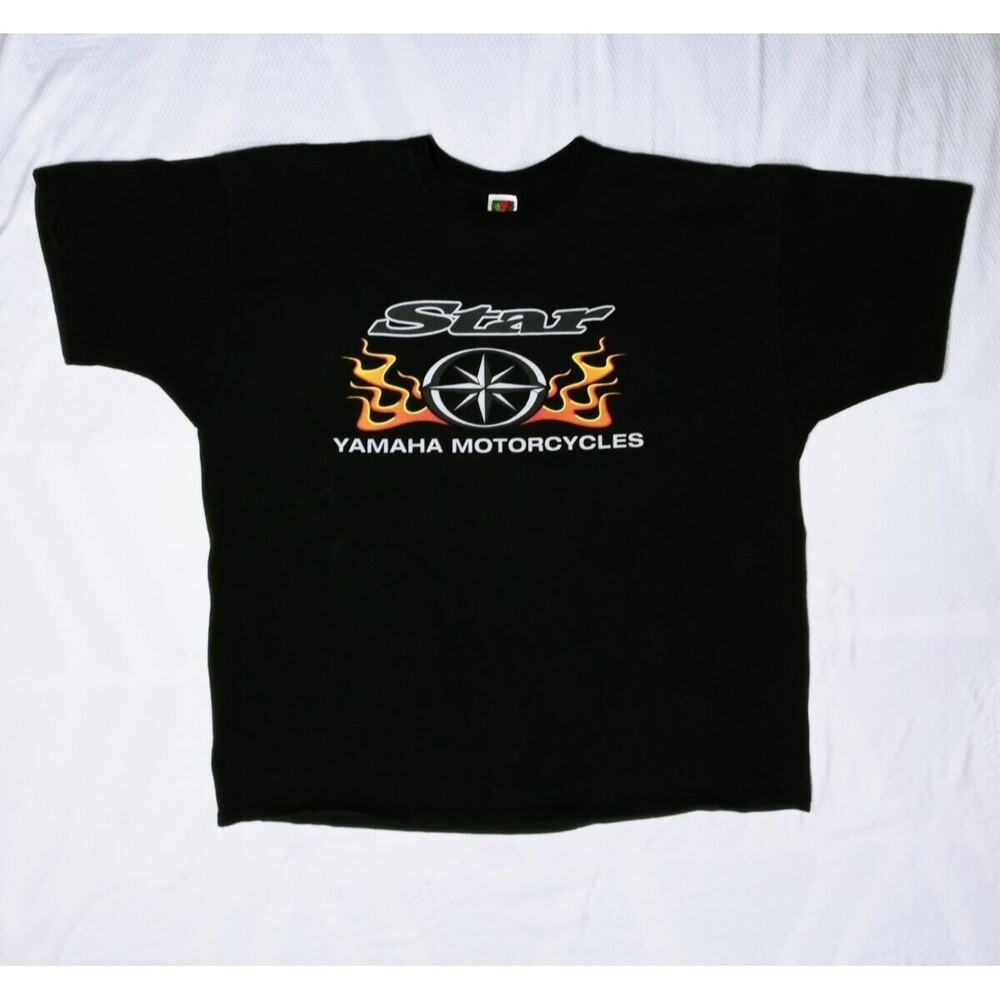 Vintage 2000's Mens Star Yamaha Motorcycle Rocket Science T-Shirt Size XXXLarge